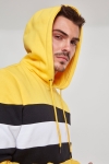 Klockaban Classics Chest Striped Hoodie Chromeyellow/ Black/ White