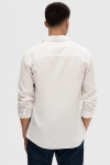 Selected Slim Sun Linen Shirt LS White