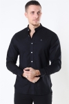 Clean Cut Copenhagen Oxford Mao Stretch L/S Skjorta Black