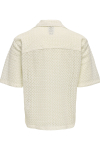 ONLY & SONS Novak Relax Resort SS Zigzag Shirt Egret