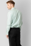 Clean Cut Copenhagen Oxford Stretch Plain L/S Minty Green Melange