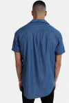 Solid Brando Chambrey Skjorta SS Denim Blue