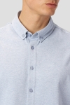 Clean Cut Copenhagen Hudson SOLID Stretch Shirt S/S Light Blue Mel