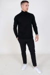 Selected Merino Turtleneck Strik Black