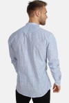 Kronstadt Dean Henley Stripe Skjorta Blue