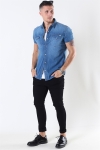 Jack & Jones Sheridan Skjorta S/S Medium Blue Denim