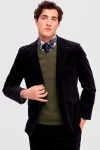 Selected Berg Knit V-Neck LS Ivy Green