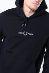 Fred Perry Graphic Hooded Sweatshirt 102 Black
