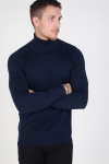 Jack & Jones EMIL KNIT ROLL NECK Navy Blazer