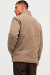 Jack & Jones JPRBLUBAKER FLEECE ZIP THROUGH Walnut