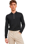 Jack & Jones EMIL KNIT POLO LS Black