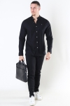 Clean Cut Copenhagen Oxford Mao Stretch L/S Skjorta Black