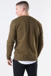 Les Deux Dark Oliven Green/BKlockant Orange Piece Sweatshirt