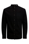 Jack & Jones SHERIDAN BAND SHIRT Black