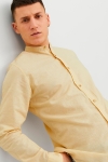 Jack & Jones SUMMER LINEN BAND SHIRT L/S Jojoba