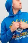 Jack & Jones LOGO SWEAT HOOD 2 COL 22/23 French Blue