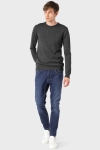 Clean Cut Copenhagen Merino Wool Crew Dark Grey Mel