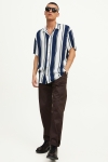 Jack & Jones JORMALIBU RESORT STRIPE SHIRT SS Swamp