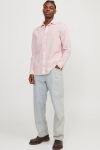 Jack & Jones Summer Linen Shirt LS Pink Nectar