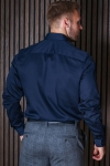 Selected SLHSLIMFLEX-PARK SHIRT LS B NOOS Dark Sapphire