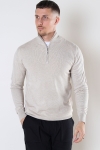 JEFF FRANKIE HALF ZIP KNIT Beige