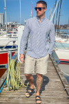 Jack & Jones Summer Band Shirt LS Infinity Stripe