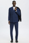 Selected Oasis Linen DB Blazer Dark Navy