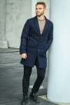 Jack & Jones Morrison Wool Coat Navy Blazer