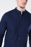 Jack & Jones SUMMER LINEN BAND SHIRT L/S Navy Blazer