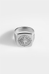 Northern Legacy Oversize Compass Ringa Silver