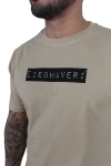 Liebhaveri Vintage Mens Longline T-shirt Sand 