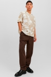 Jack & Jones Tropic Resort Shirt SS Relax  White Pepper