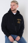 ONLY & SONS ONSFARIS LIFE RLX ELON STR HOODIE SWEAT Black