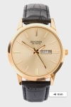 Sekonda 1838 Classic Leather Klocka Black/Gold