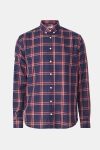 Les Deux Boswell Skjorta Dark Navy Check