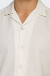 ONLY & SONS Bertil Waffle SS Resort Shirt Cloud Dancer