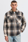 Solid Rikki Woven LS Shirt Slate Black
