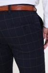 Les Deux Como Check Kostym Pants Dark Navy/Brown