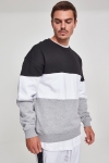 Klockaban Classics 3-Tone Oversize Crewneck Black/ White/ Grey