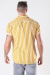 Only & Sons Wayne Striped Viscose Skjorta Golden Spice