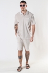 ONLY & SONS ONSIOLO RLX TERRY CLOTH POLO Silver Lining