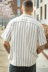 Jack & Jones Enzo Stripe Resort Shirt SS Moonbeam