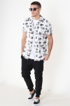 Only & Sons Oliver SS Printed Skjorta White