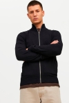 Jack & Jones Emil Knit Zip Cardigan Black