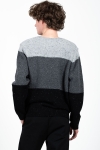 Clean Cut Copenhagen Tim O Neck Knit Grey mix