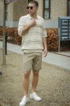 ONLY & SONS Karlos Relaxed Fit SS Resort Knit Polo Vanilla Ice