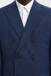 Selected Oasis Linen DB Blazer Dark Navy