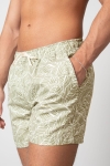 Clean Cut Copenhagen Swim Shorts Dusty Green Leaf