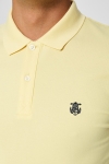 Selected Aro S/S Embroidery Polo Skjorta W Noos Mellow Yellow