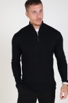 Tailored & Originals Knit - MKlockaray Half zip Black